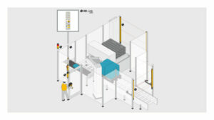Pilz: Grafische weergave van een robotcel